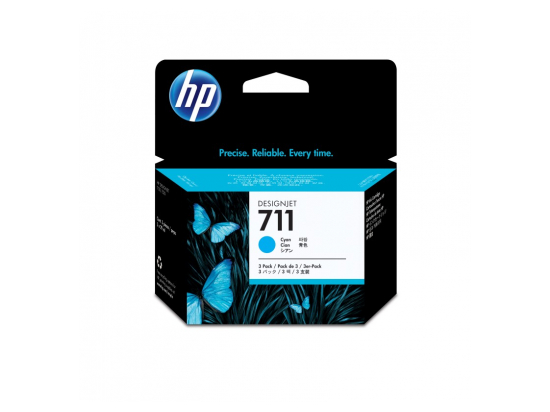 Tusz 711 29ml Cyan 3-Pack CZ134A