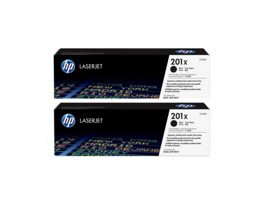 Toner 201X Black 2.8K Dual Pack CF400XD