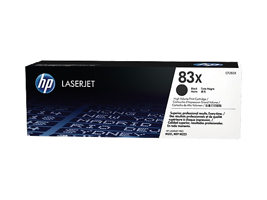 Toner 83X Black 2.2k CF283X